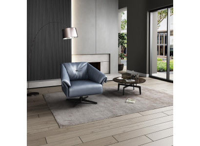 Fauteuil Ontwerp Luxe Relax Club Lounge Eenpersoons Bekleding Stof Leer