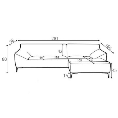 Ontwerp hoekbank L-vorm Moderne banken Stof Textiel Bank Woongebied Bank Fluweel