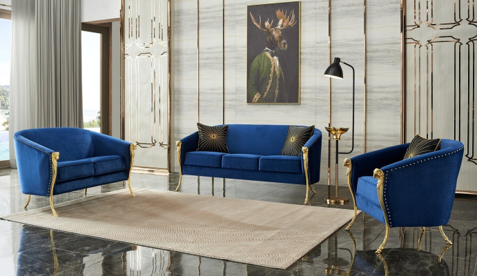 Ontwerp 3-zits Relaxbanken Club Lounge Bank Stoffen bekleding Stoffen Banken