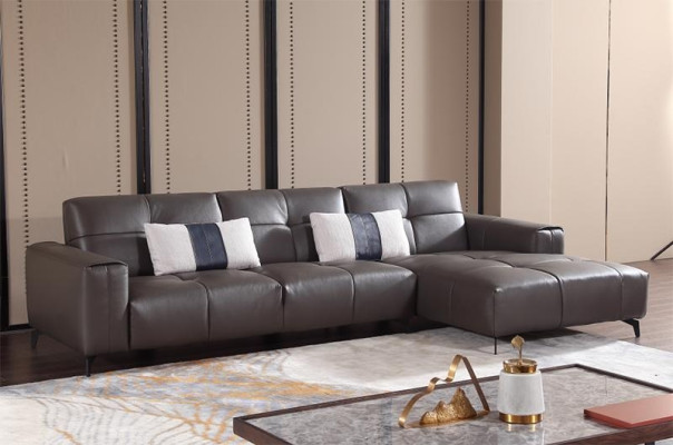 Ontwerp Esk hoekbank L-vorm Moderne bankstellen Leren bank Bank Zit woonlandschap