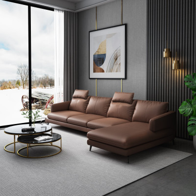 Sofa L-vorm leren bank bank woonlandschap hoekbank set moderne banken nieuw