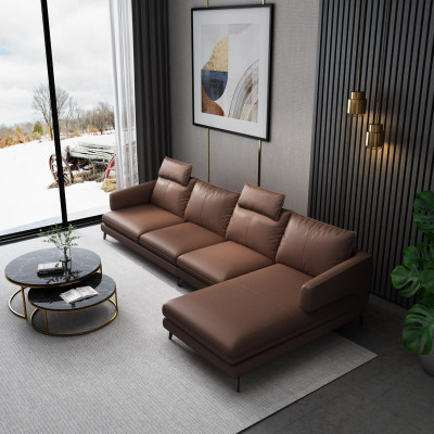 Sofa L-vorm leren bank bank woonlandschap hoekbank set moderne banken nieuw