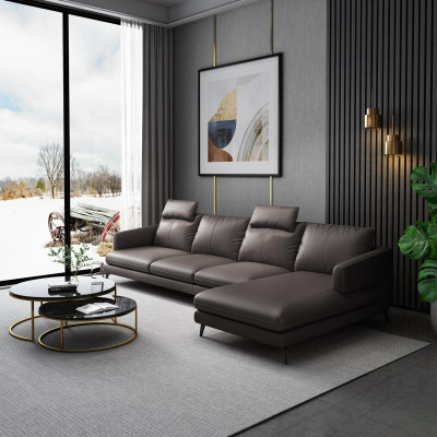 Sofa L-vorm leren bank bank woonlandschap hoekbank set moderne banken nieuw