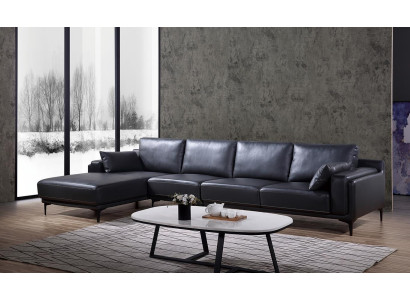 Sofa Ontwerp hoekbank L-vorm leren bank bank woonlandschap set moderne banken