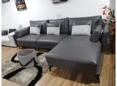 Hoekbank L-vorm Woonlandschap Bank Bankstel Stof Lederbankstellen