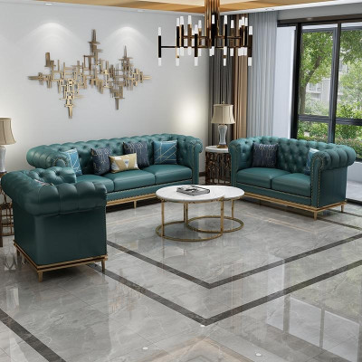 Chesterfield bankstel gestoffeerde zitmeubel set van 2 delen Nieuwe bankstel 3+2 zits Neu Couch  Chesterfield bankstel gestoffeerde zitmeubel set van 2 delen Nieuwe bankstel 3+2-zits Neues Sofa
