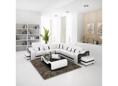 Leren bank Ontwerpbank Hoekbank L-vorm Moderne hoekbank Bekleding  Leren bank Ontwerpbank Hoekbank L-vorm Moderne hoekbank Bekleding