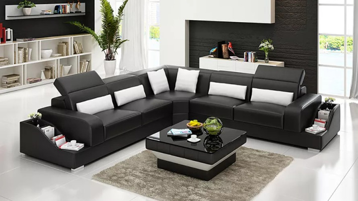 Hoekbank bank leren bank hoekbank bekleding bankstel bankstel_woonlandschap