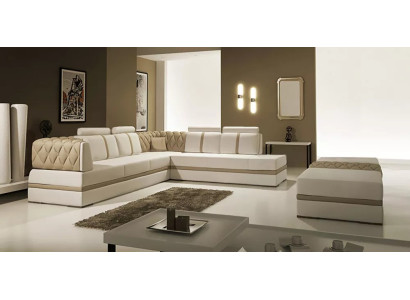 Hoekbank L-vorm Designer Bank Modern Bank Leren Bank Hoekbank Couches