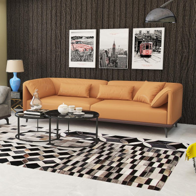 Sofa set 4+3+2 leren bank bankstel ontwerp moderne bankstel