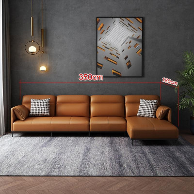 Woonkamer leren bekleding design hoekbank hoekbank bank bank L-vorm