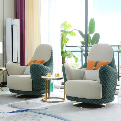 Sofagarnituur 3+2+1 zits leren bankstel bankstel Design Beige Groen