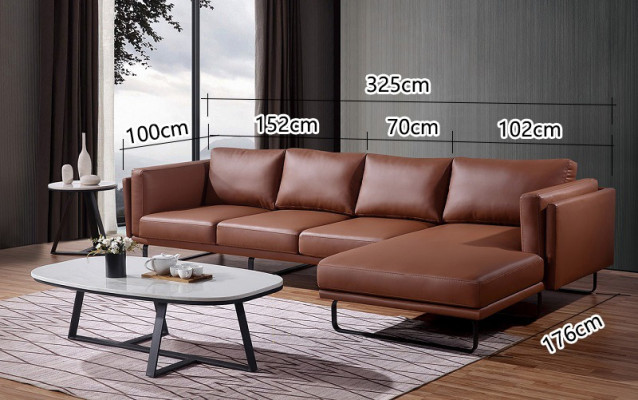 Eckbank Design Hoekbank Woonkamer Meubels Moderne Leren Bank