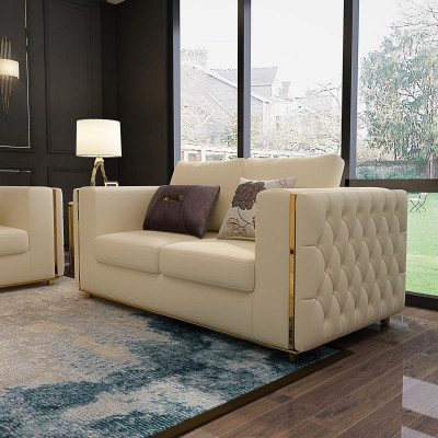 Woonlandschap bankstel 3+2+1 zits leren bankstel bankstel Chesterfield