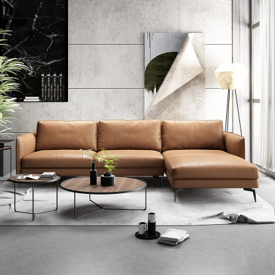 Hoekbank + fauteuil leren bank bank woonlandschap set design modern bank zitplaats
