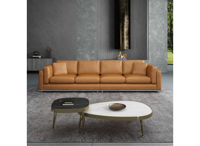 Bankstel 4-zits bankstellen Luxe gestoffeerde bankstellen Leren bankstellen Luxe design bank Nieuwe bank