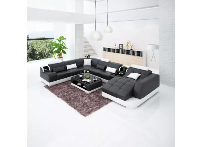 Hoekbank leren bank woonkamer bank hoekbank bankstel bank met