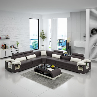 Lerensofa Bank Bank Zitbank Bekleding Woonlandschap Designer Leren Bank L Vorm Set