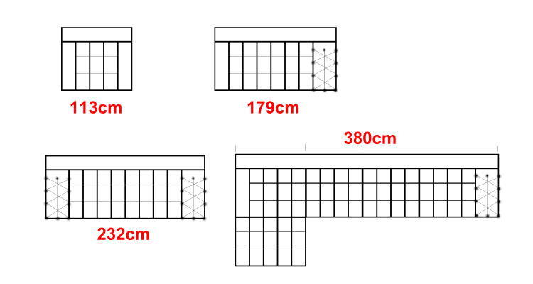 Luxe moderne bankstellen zithoek 3-zits banken gestoffeerde Chesterfield leder nieuw