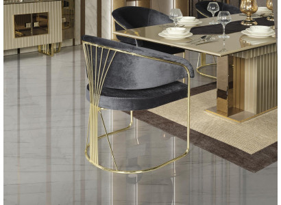 Stoel zwart Luxe eetkamer prachtige meubels Design elegante stoelen modern hout