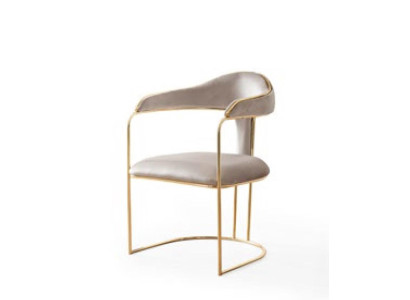 Modern ontwerp Metalen vrijetijdsstoel Nieuwe gestoffeerde stoelen, grijs Moderne nieuwe stoel