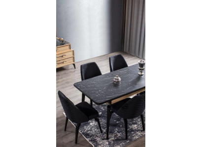 Stoel eetkamerstoel Moderne houten stoelen Ontwerp eetkamer Elegante metalen Nieuw