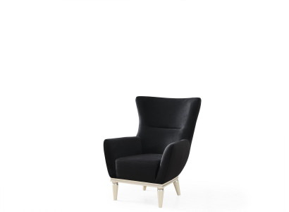 Ontwerp Lounge Club Relax Fauteuil Stoelbekleding tv Textiel zwart Luxe Nieuw