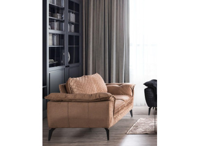 Bankstel 3-zits bruin bankstel Stijl Luxe Woonkamer modern design Bekledingsstof nieuw