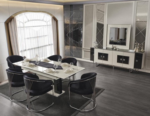 Eettafel wit moderne eetkamer mooie keuken houten tafels design luxe hout