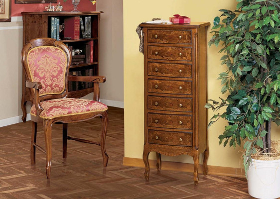 Italiaanse meubels hoge kast ladekast met laden dressoir commodes hout Nieuw
