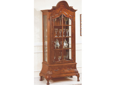 Vitrine Glazen Kast Bruin Meubels Kasten Vitrines Kabinet Italiaanse Meubels Nieuw