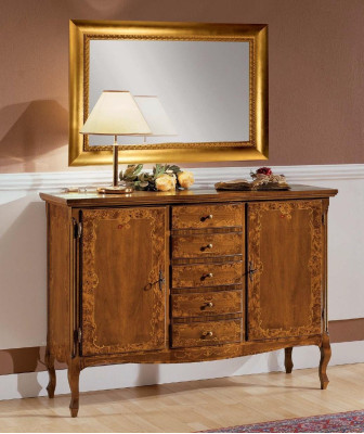 Luxe dressoir spiegel groep houten console dressoir laden dressoirs consoles