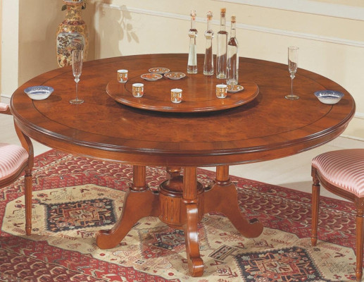 Ronde eettafel Italiaanse meubels Eettafel Tafels van hout Bruine tafels