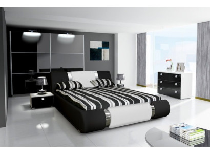 Stijlvol waterbed van een ontwerper: luxe en comfort in moderne stijl.
