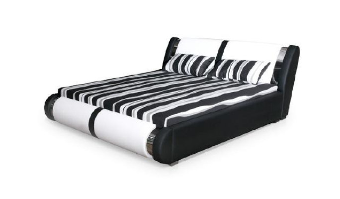 Stijlvol waterbed van een ontwerper: luxe en comfort in moderne stijl.