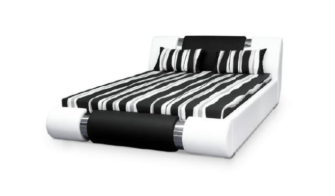 Wasserbed Bedden Dubbelbed Rond bed Huwelijksbed Leder Design Bekleding Nieuw Riva