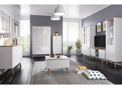 Hoogglans woonkamer wandkast woonkamer decoratiekast vitrinekast dressoir