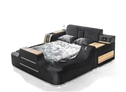 Exquise bed multifunctioneel dubbel ligbed moderne slaapkamermeubels.