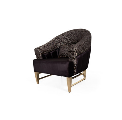 Fauteuil luxe design textiel woonkamer Italiaanse stijl meubels lounge fauteuil