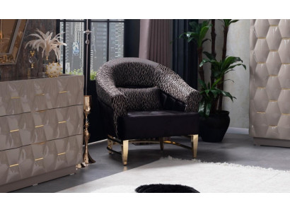 Zetel Bibliotheek Leesstoel Oorfauteuil Bekleding Italiaanse stijl Meubels Luxe