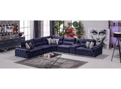 Hoekbank L-vorm Bank Chesterfield meubels Bank Design meubels Italië.