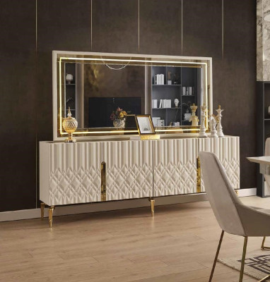 xxl Dressoir met spiegel Dressoirs Houten kasten Meubels 2-delig  xxl Dressoir met spiegel Dressoirs Houten kasten Meubels 2-delig