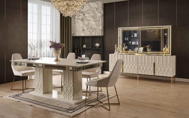 xxl Dressoir met spiegel Dressoirs Houten kasten Meubels 2-delig  xxl Dressoir met spiegel Dressoirs Houten kasten Meubels 2-delig
