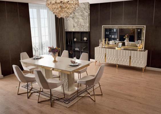 xxl Dressoir met spiegel Dressoirs Houten kasten Meubels 2-delig  xxl Dressoir met spiegel Dressoirs Houten kasten Meubels 2-delig
