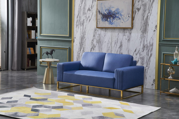 Bank Kunstleer Bankstel Elegant Ontwerp Designer 2-Zits Meubels Klassiek