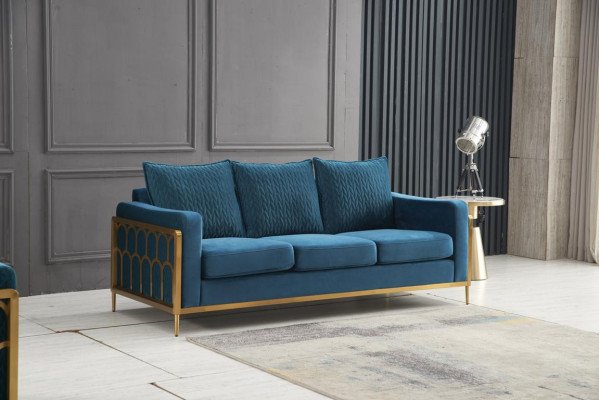 Driepersoonsbank gestoffeerd ontwerpbank Moderne zitdecorbankkamersmeubels