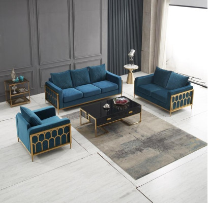 Driepersoonsbank gestoffeerd ontwerpbank Moderne zitdecorbankkamersmeubels