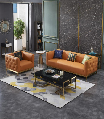 Fauteuil Design Bank Sofa Zitter Leder Lounge Decor Club Bekleding Luxe Oren