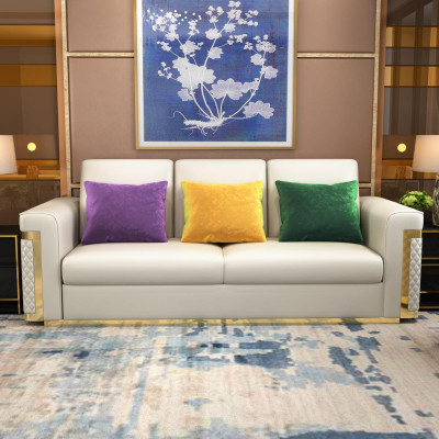 Ontwerp bekleding luxe zitbank bank textielbank 3-zits kunstleer driezitsbank!