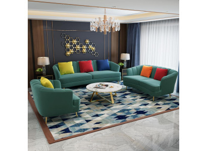 Compleet set bankstel 3+2+1 zits ontwerp bank bankstel_woonlandschap